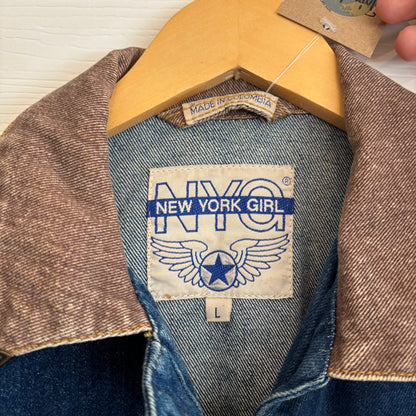 Vintage New York Girl Denim Jacket - L