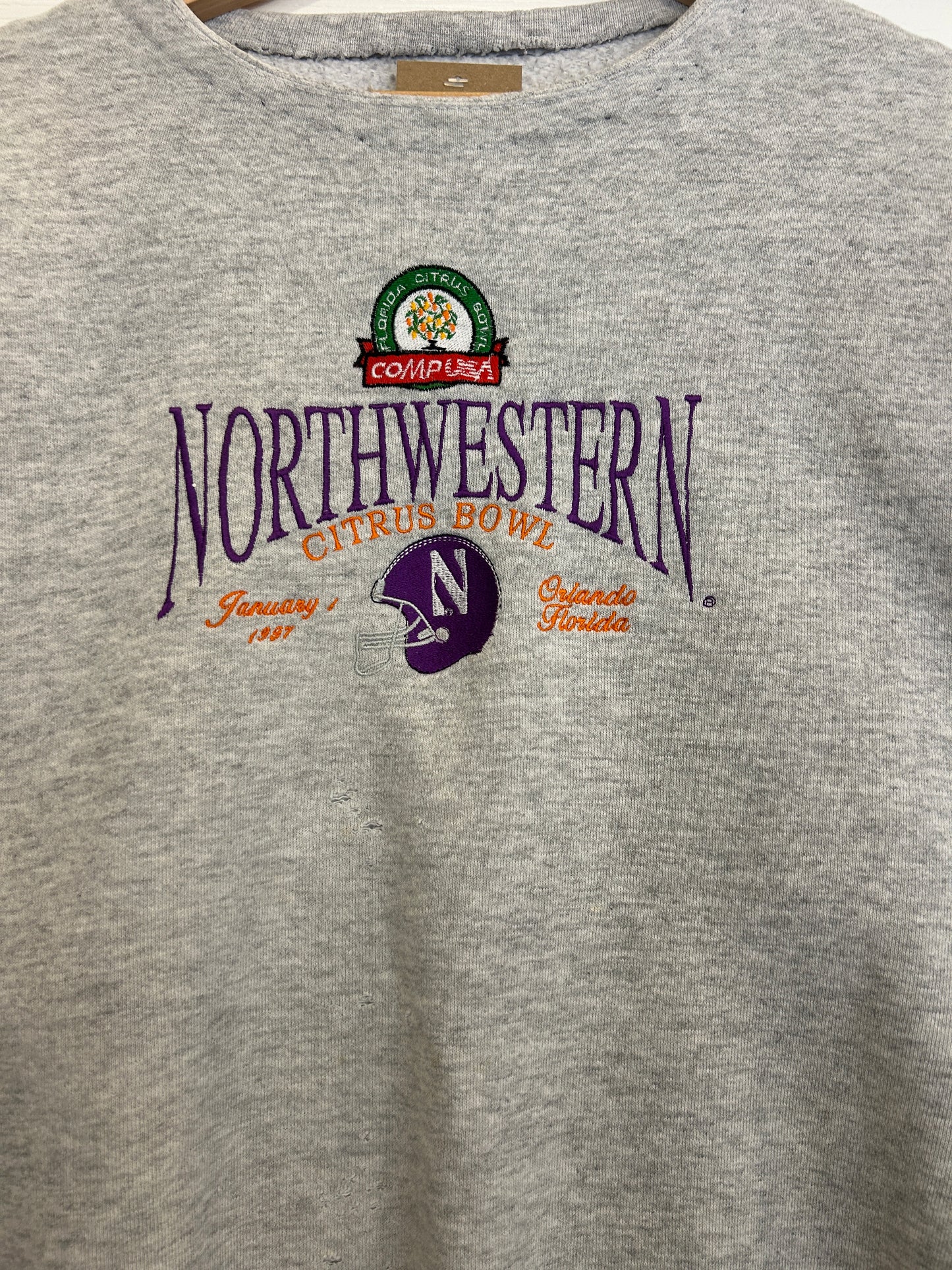 Northwestern citrus bowl crewneck - L