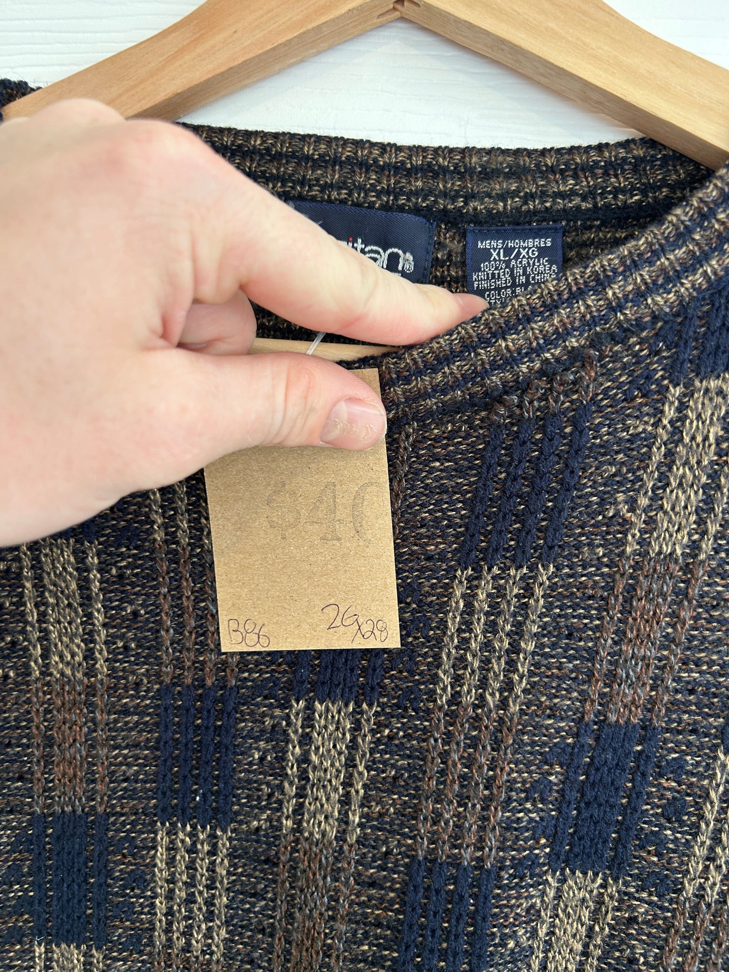 Vintage Puritan Basketweave sweater