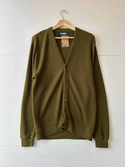 Pine state olive cardigan - L