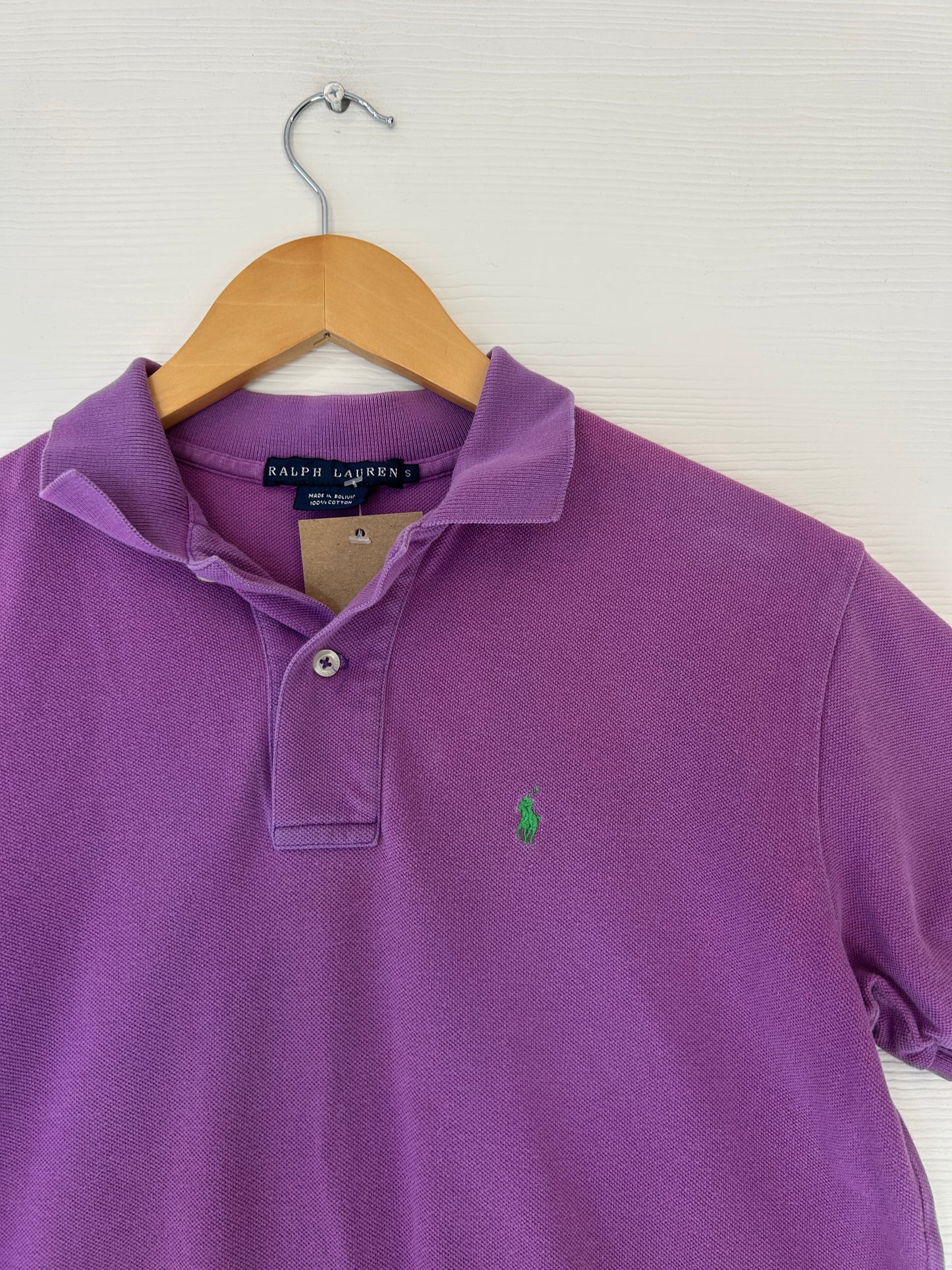 Purple Ralph Lauren polo tee - S