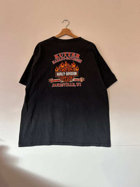 Vintage Harley Flame Graphic tee - XL