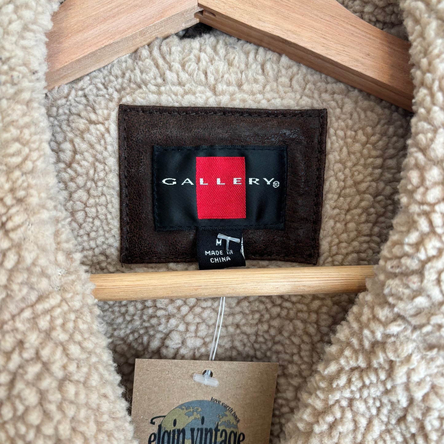 Vintage Gallery Fur Collar Leather Jacket - M