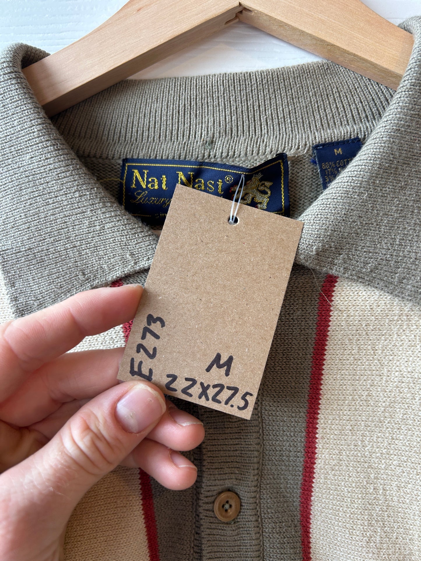 Nat button down sweater - M