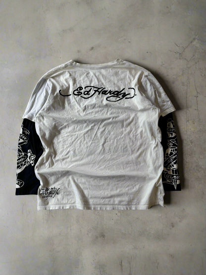 Y2K Ed hardy long sleeve