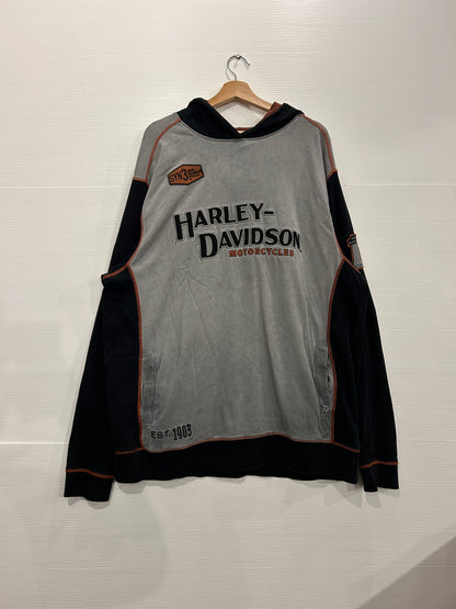 Vintage Harley embroidered Hoodie - XXL