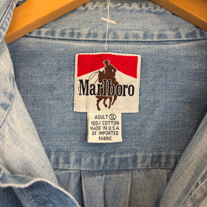 Vintage Marlboro Denim Overshirt XL