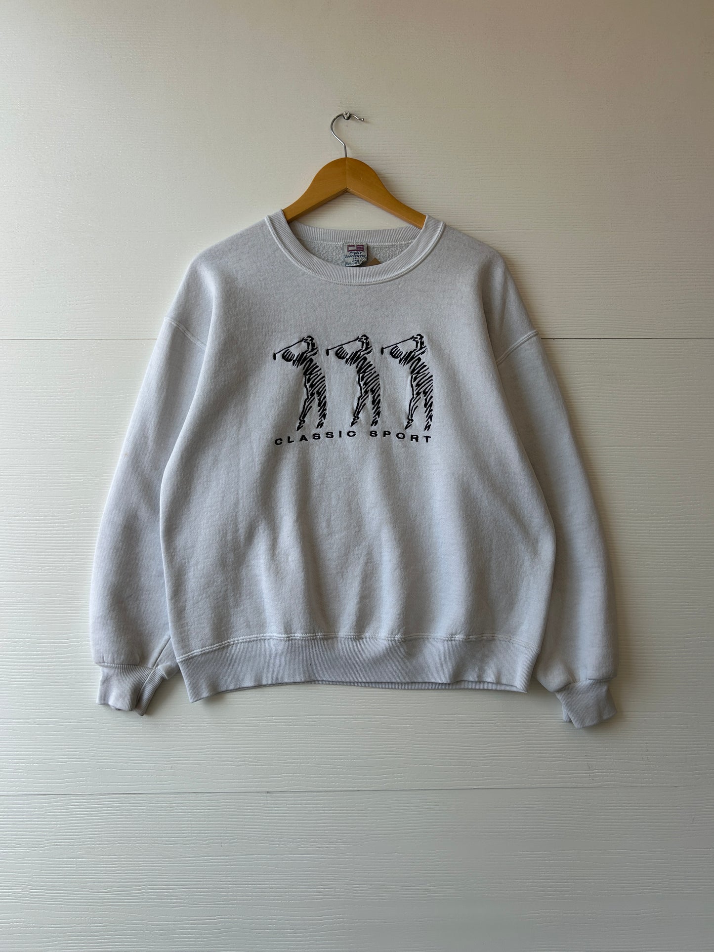 Classic sport golf crewneck - L