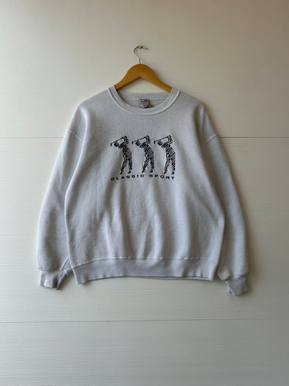 Classic sport golf crewneck - L