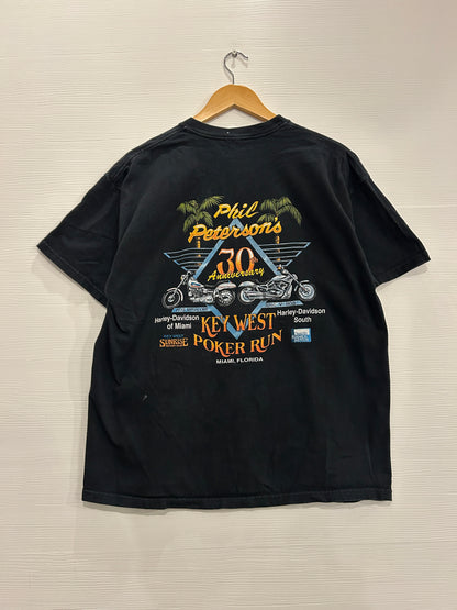 Y2K poker run Harley tee - L