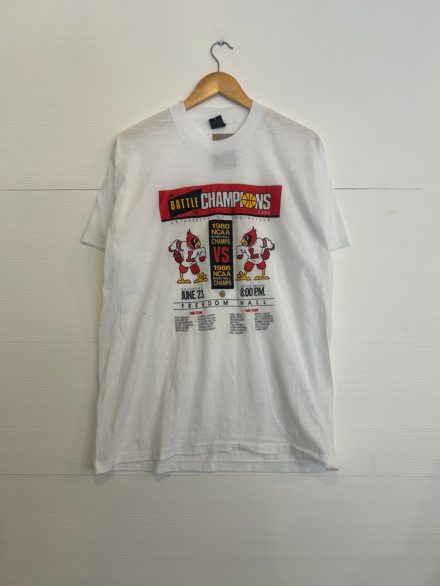 1990 ncaa Louisville shirt - XL