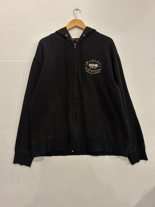 Y2K Harley Zip-up hoodie - XL