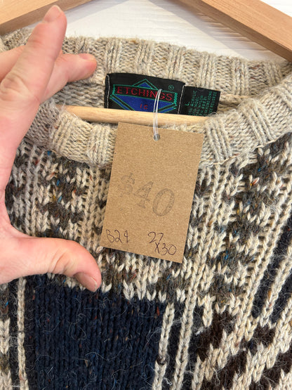 Vintage cross box sweater