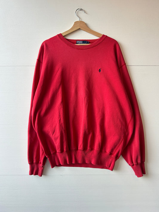 Red polo crew - L