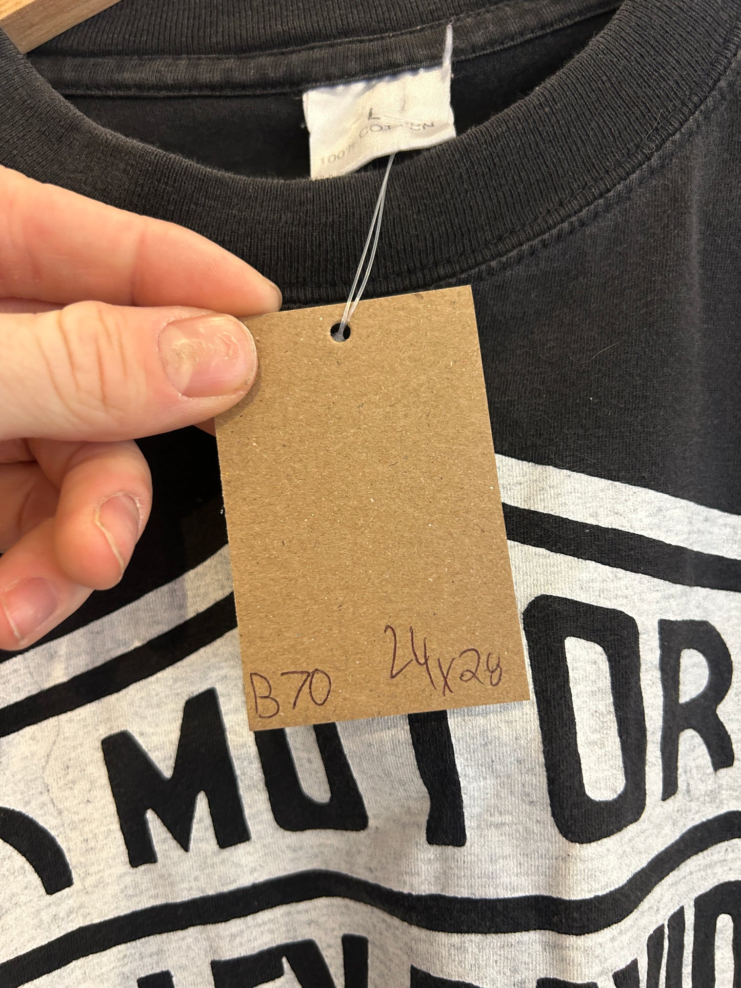 Vintage Amsterdam Harley logo tee - L