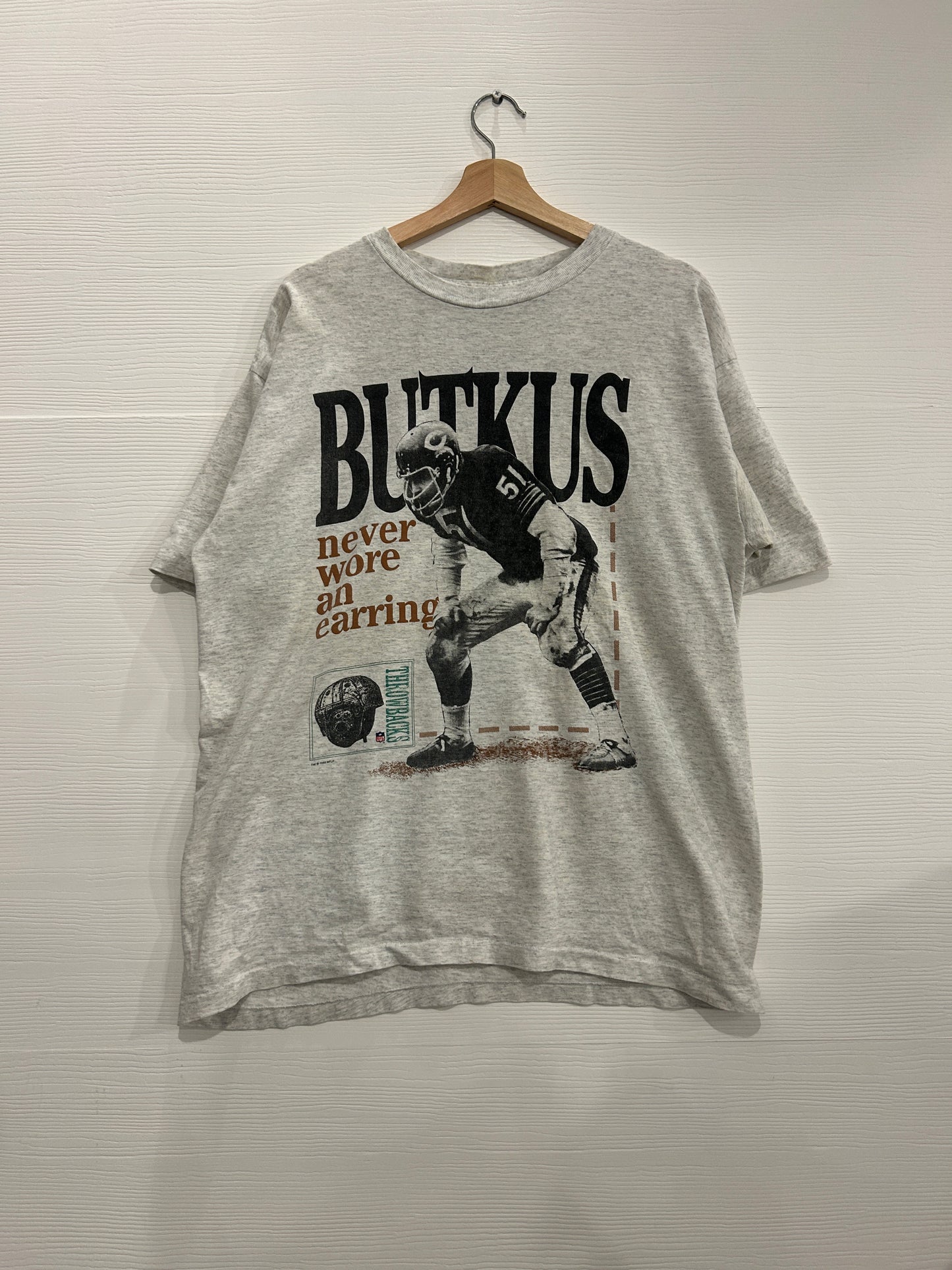 vintage chicago bears Dick Butkus graphic tee