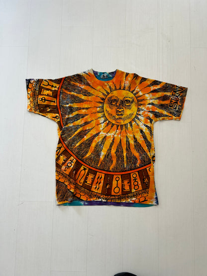 Vintage Liquid blue sun/moon tee