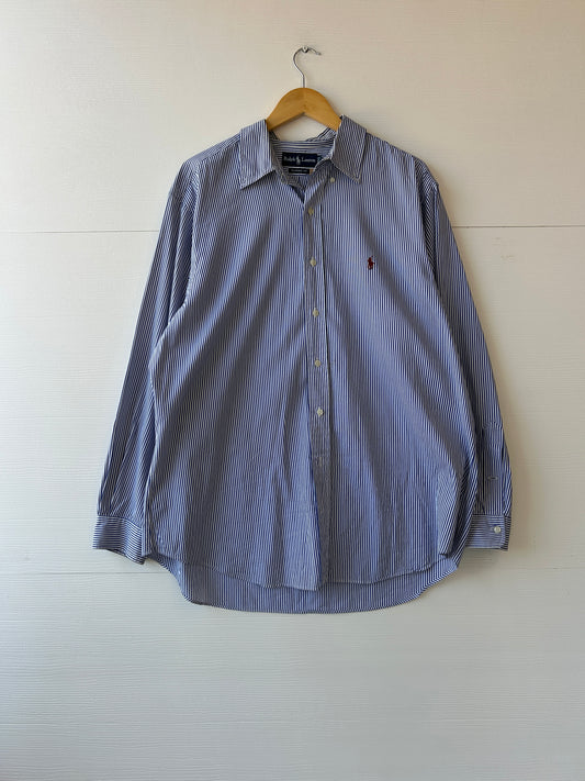 Polo pinstripe longsleeve - XL