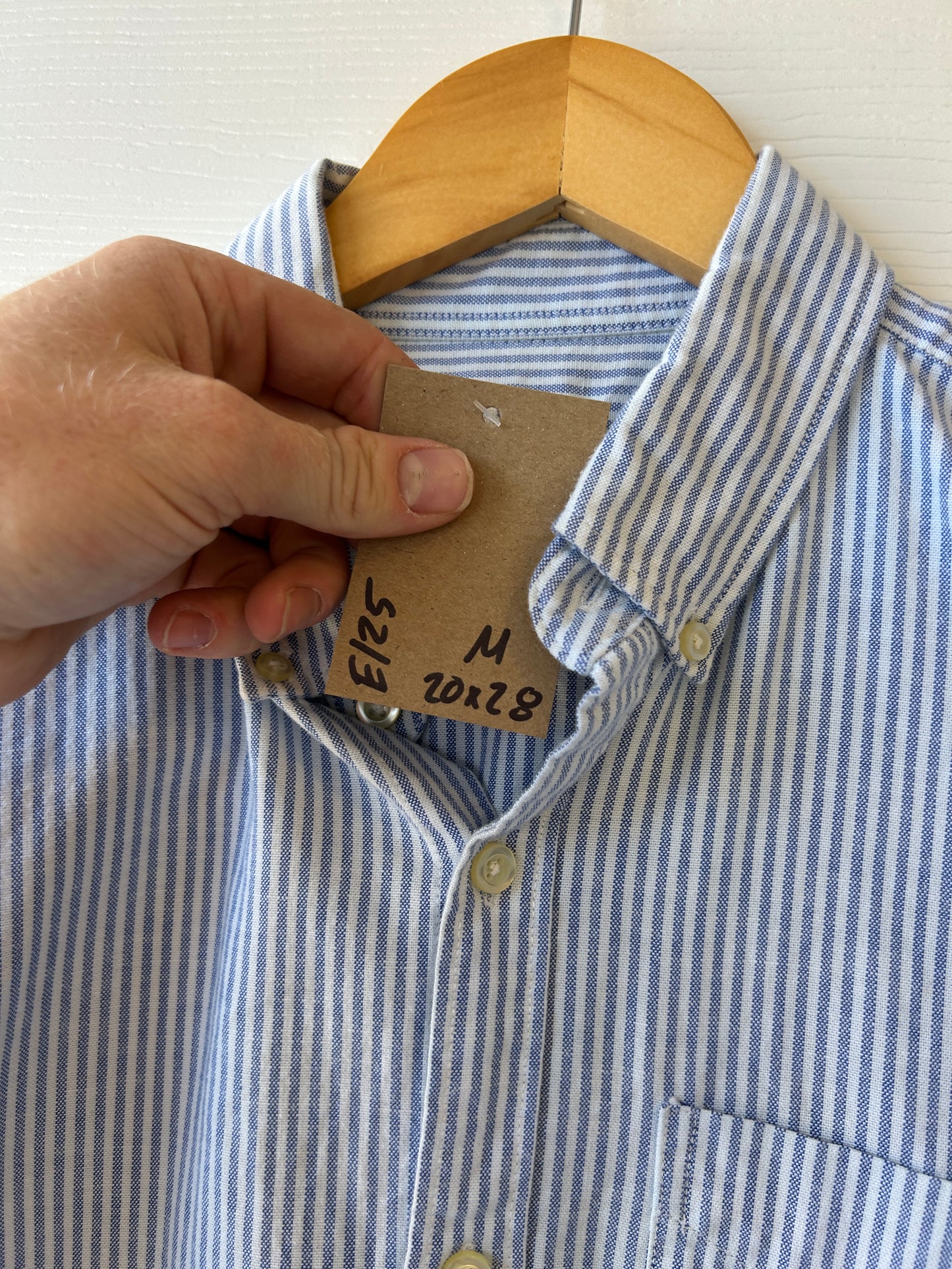 Gap striped button up - M