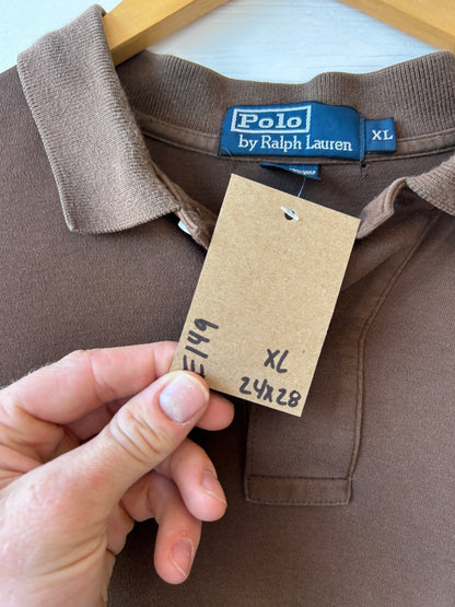 Brown Ralph Lauren polo - XL