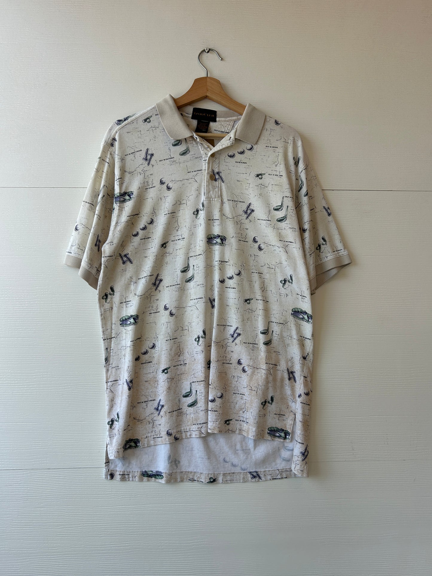 Ball & tee polo - L