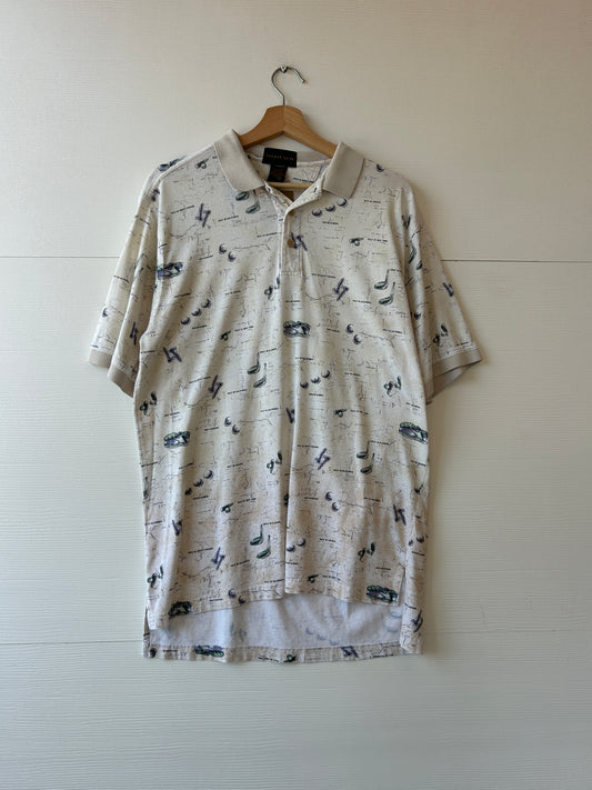 Ball & tee polo - L
