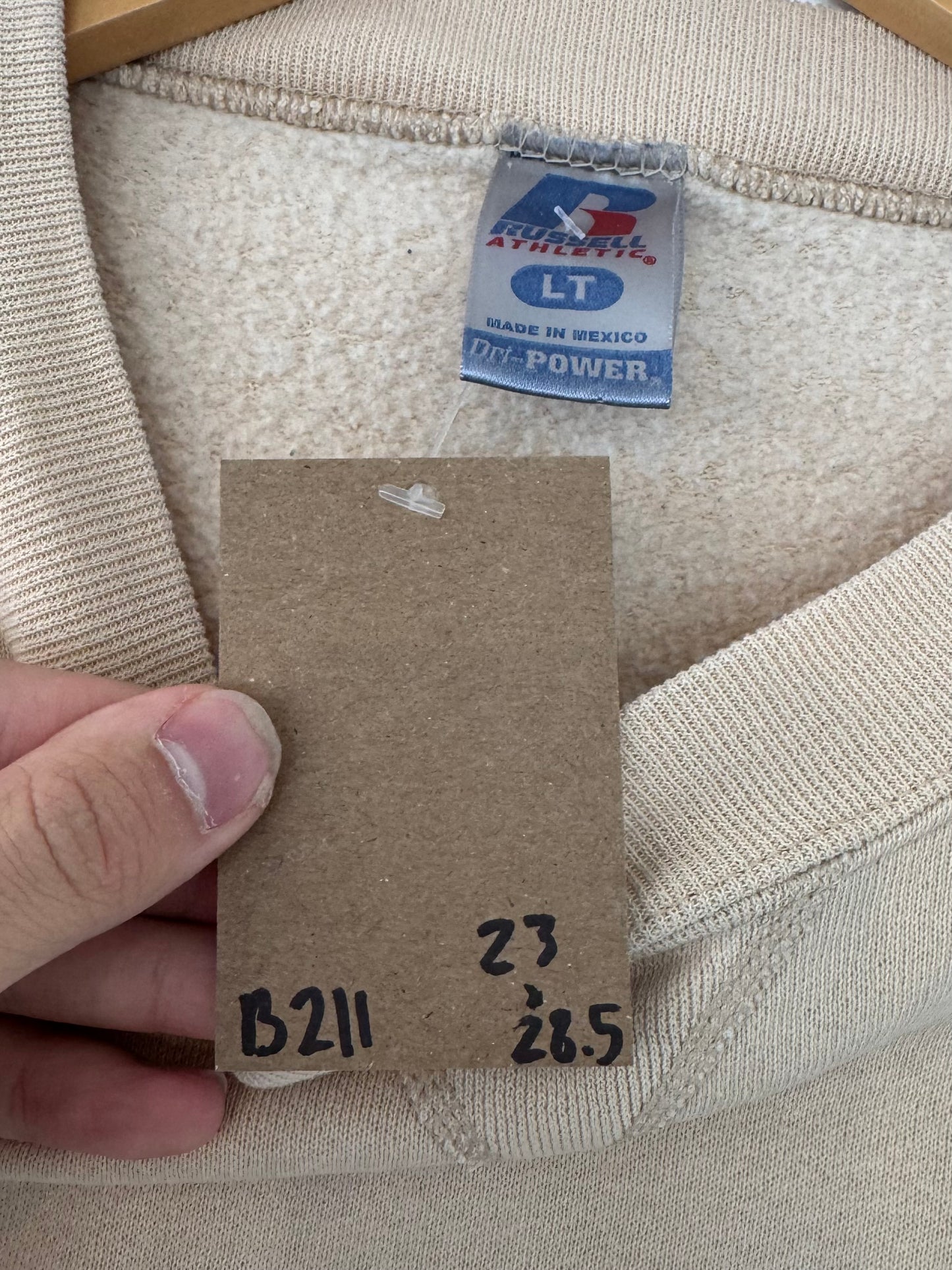 beige Russell Elgin Vintage x Harley-Davidson Crewneck - Large