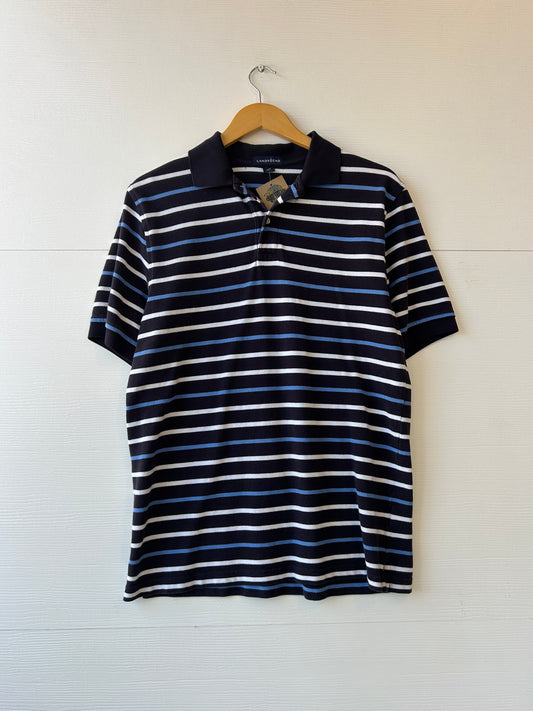 Lands end striped polo - M
