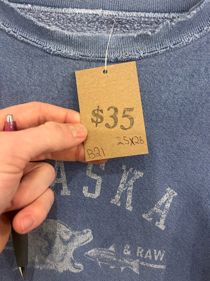 Vintage Alaska sushi bar Bear Crewneck