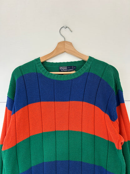 striped Ralph Lauren polo sweater - M