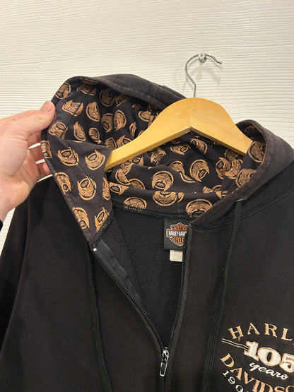 Y2K Harley Zip-up hoodie - XL