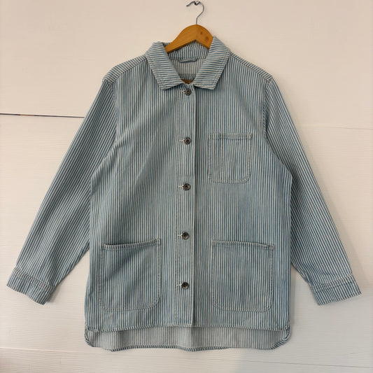 Vintage Old Navy Pinstripe Chore Jacket - M
