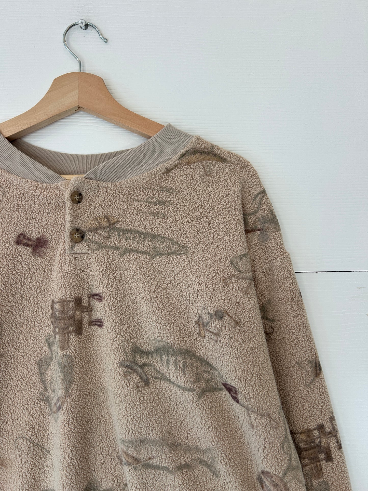 Fish All over print fleece - M
