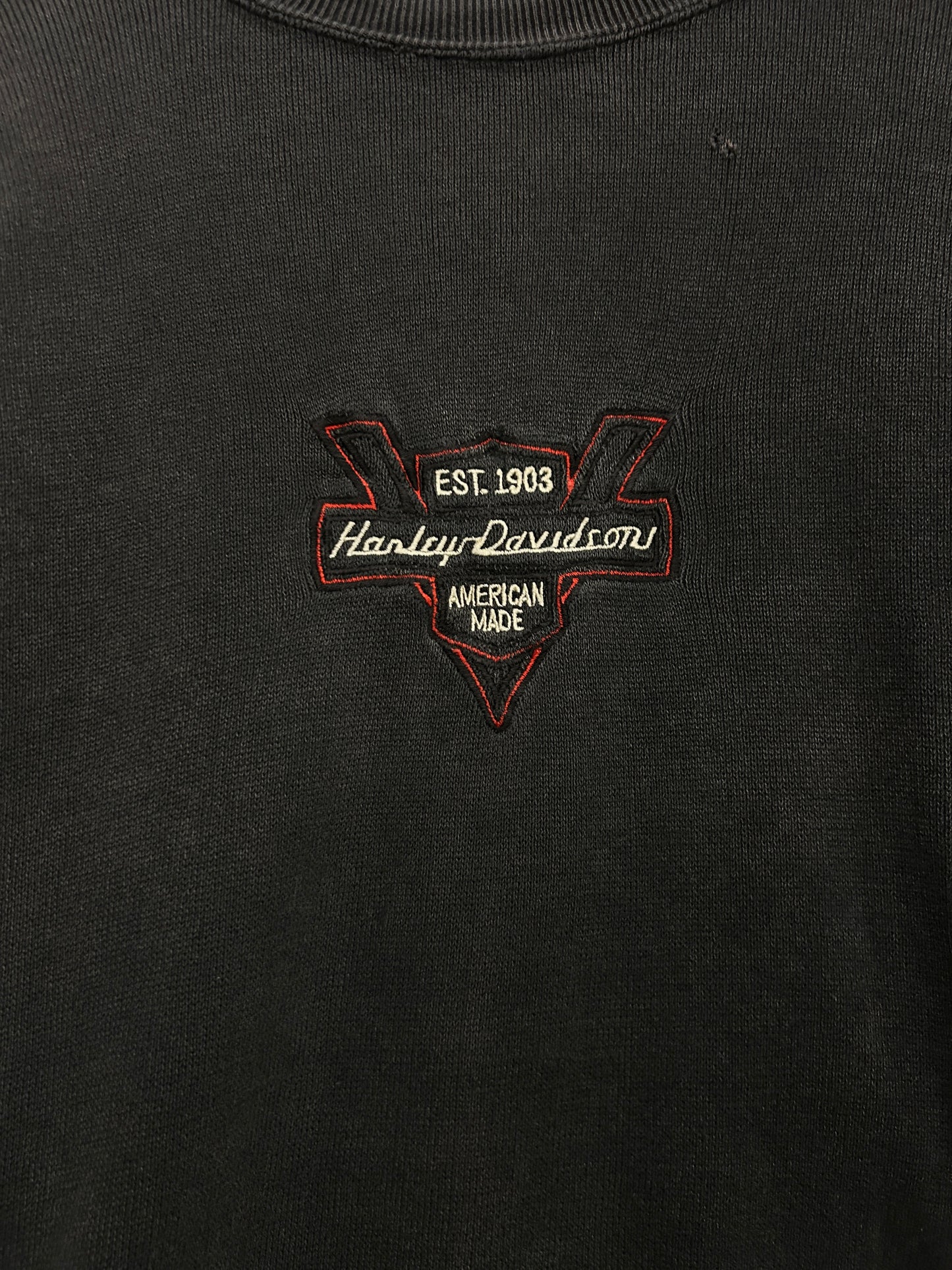Embroidered Harley race long sleeve - L