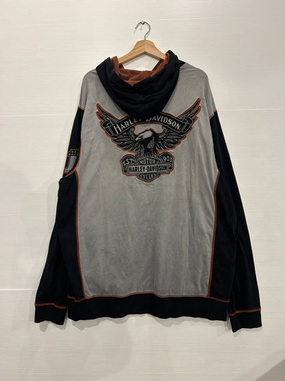 Vintage Harley embroidered Hoodie - XXL