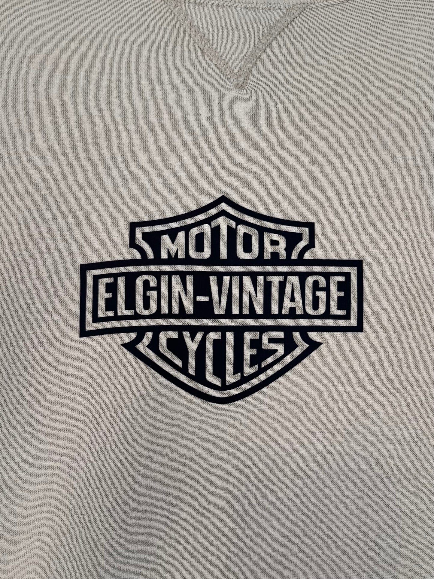beige Russell Elgin Vintage x Harley-Davidson Crewneck - Large