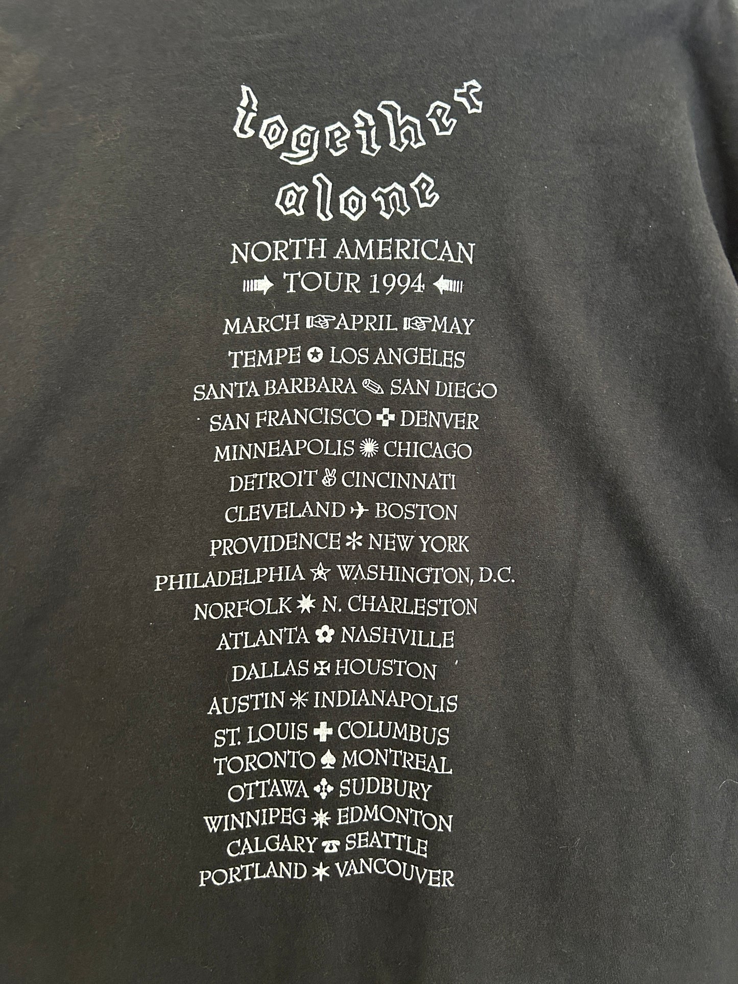 Crowded house tour tee - XL