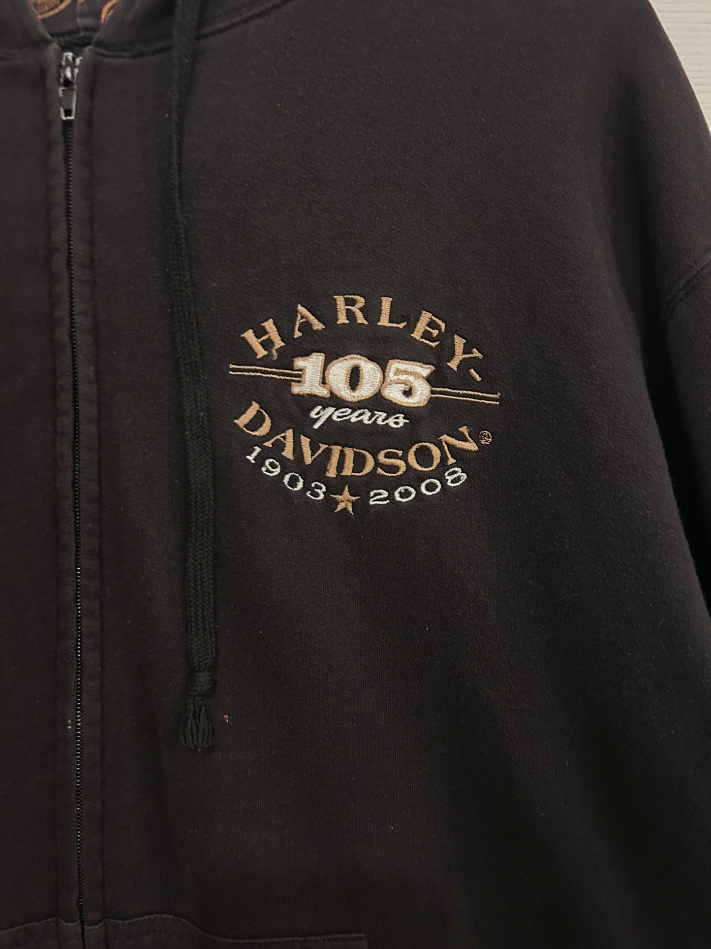 Y2K Harley Zip-up hoodie - XL