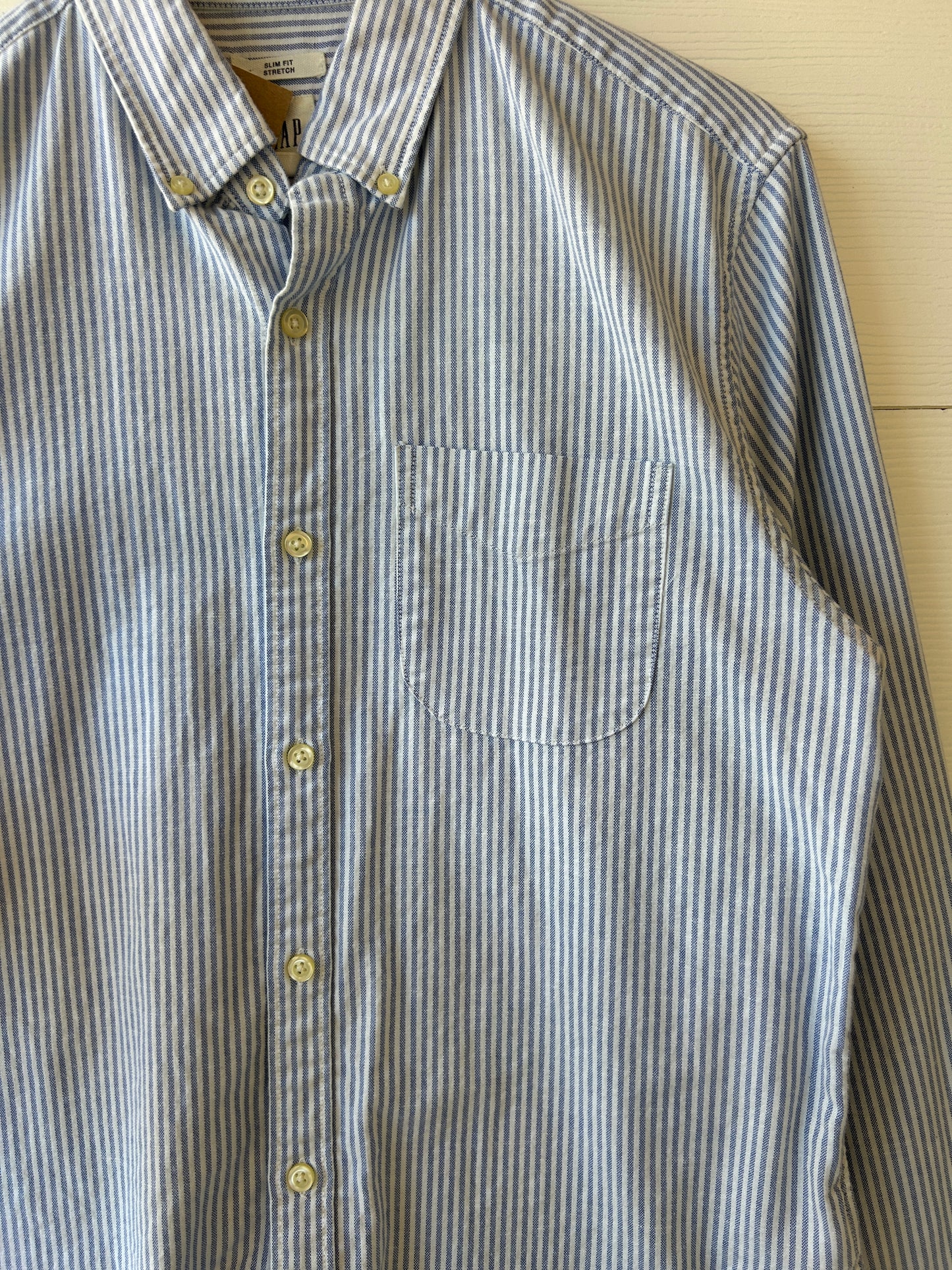 Gap striped button up - M