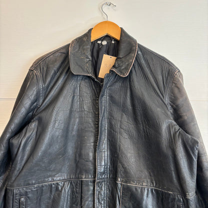 Vintage Patina Leather Jacket - L