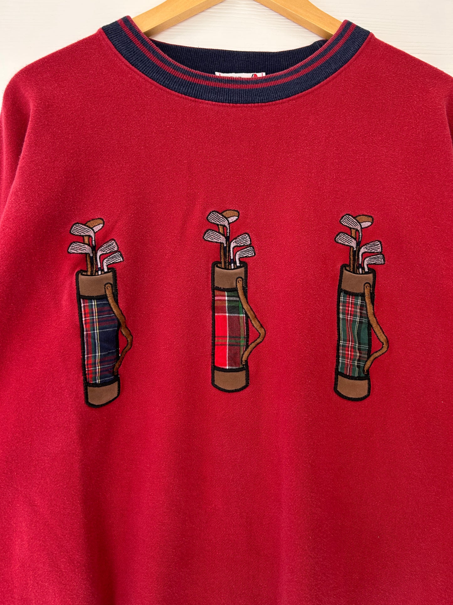 Golf bag ringer crewneck - XL