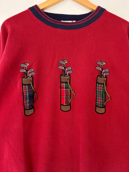 Golf bag ringer crewneck - XL
