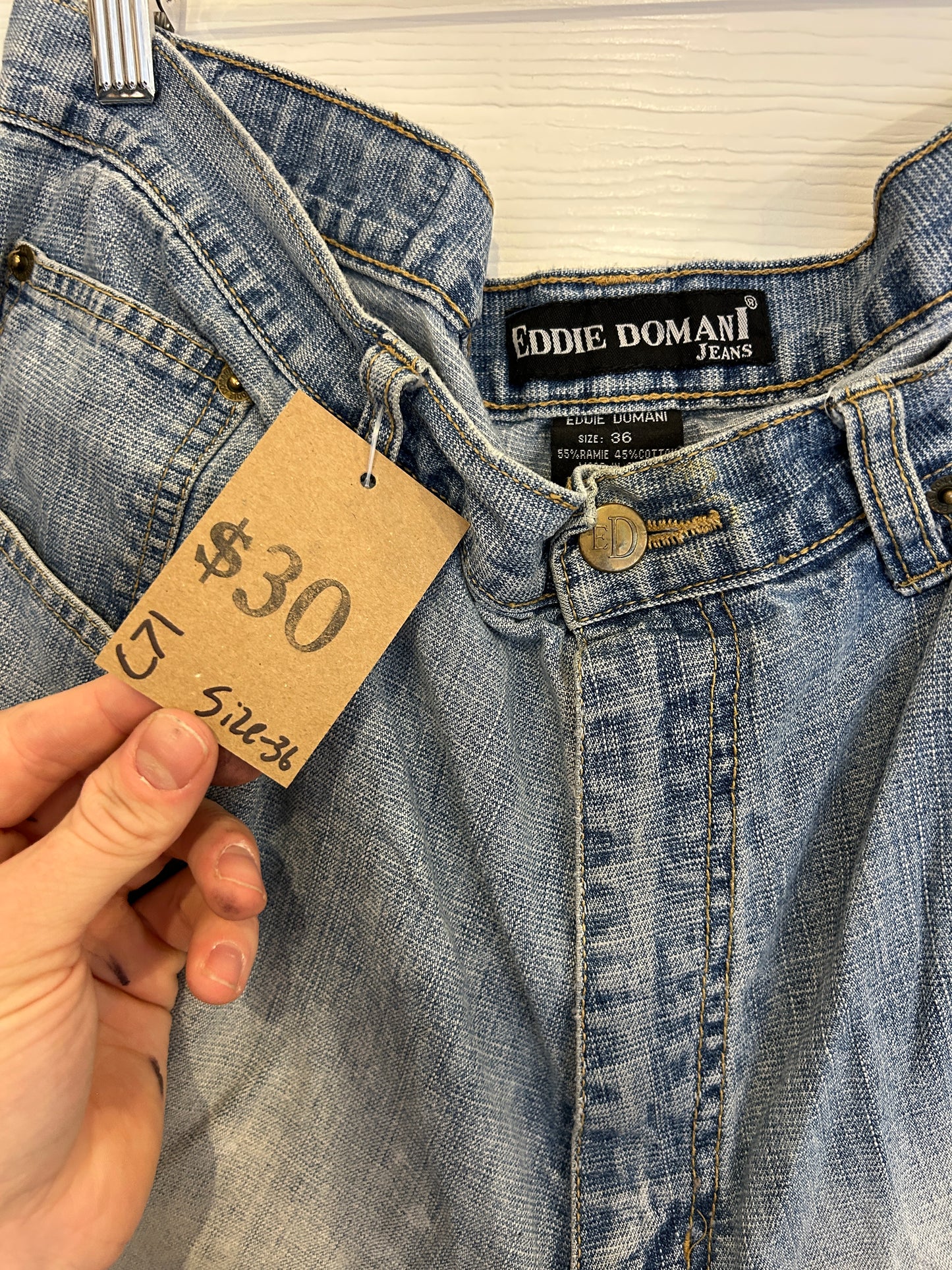 Vintage Eddie domani Jean shorts - 36