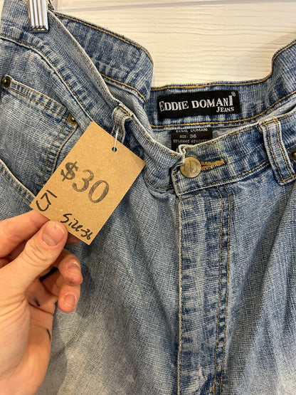 Vintage Eddie domani Jean shorts - 36