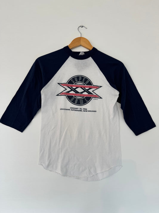 vintage Super Bowl XX raglan t-shirt