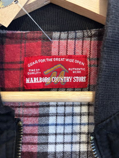 Vintage Marlboro reversible zip up plaid vest - L￼