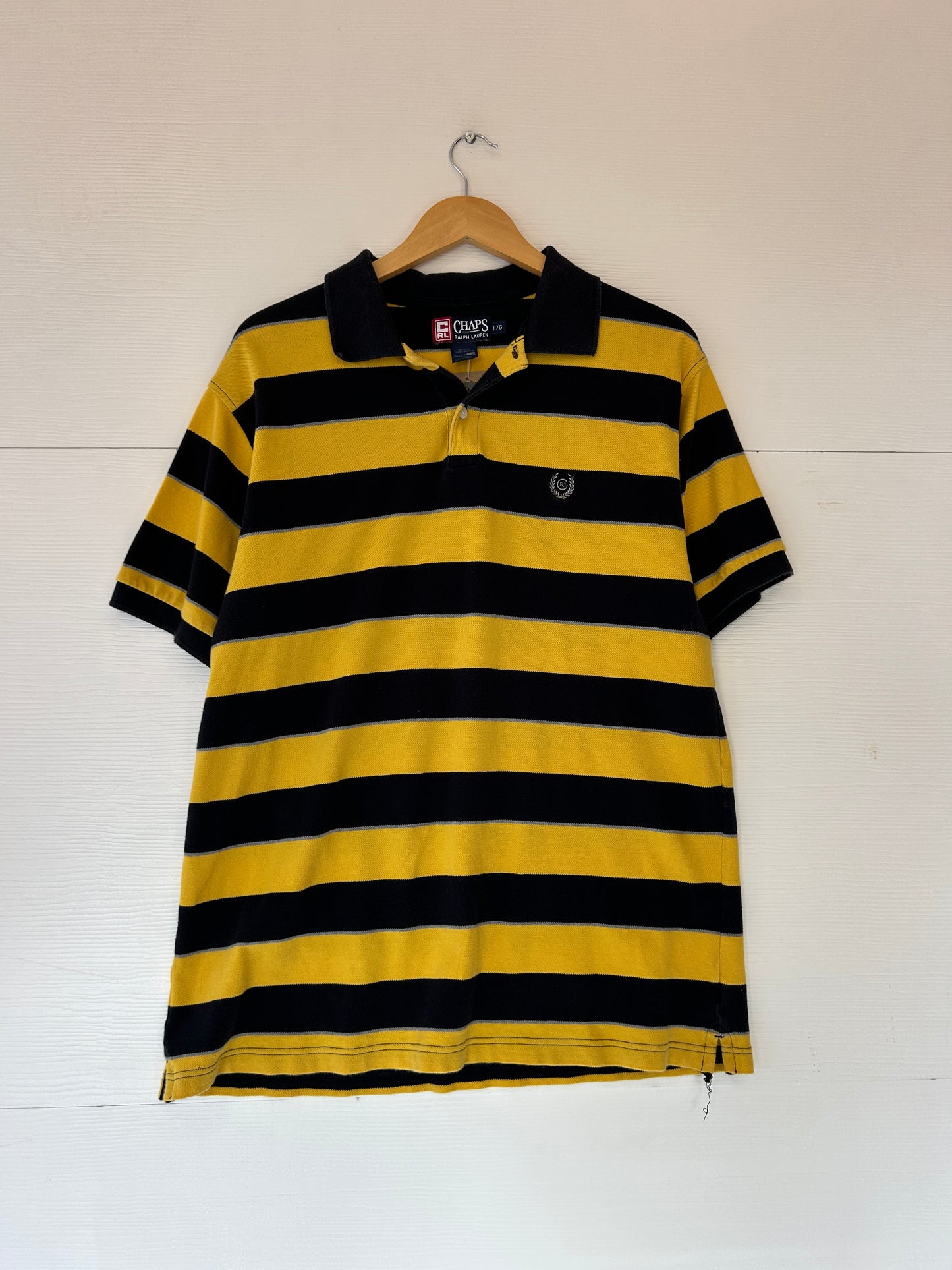 Chaps striped polo - L