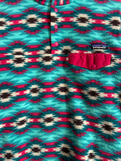 Patagonia synchilla Aztec quarter button