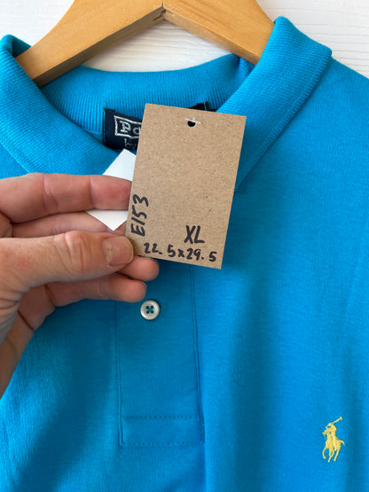Blue polo tee - XL