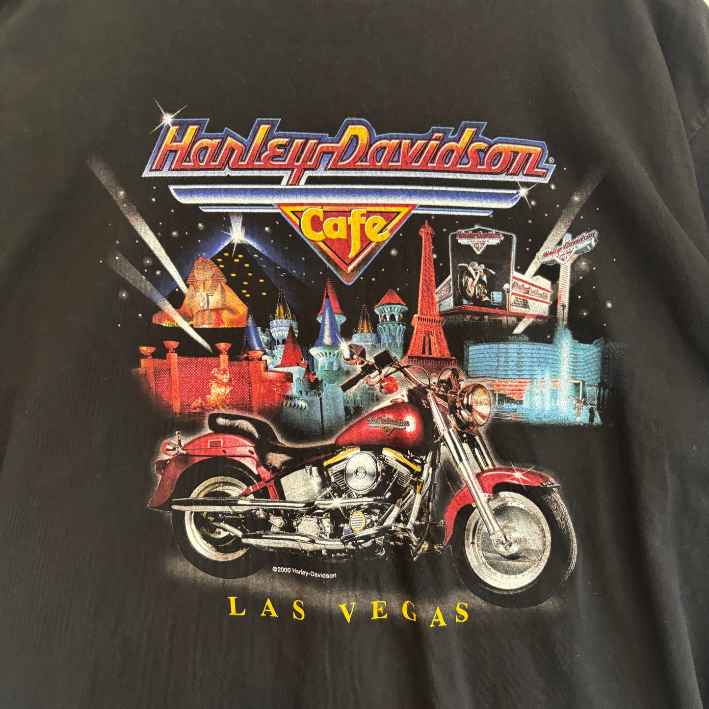 Vintage Las Vegas Harley Davidson Cafe Tee XL
